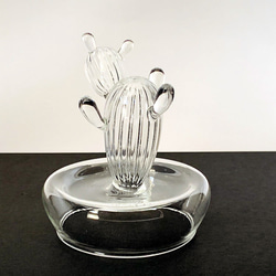 耐熱ガラスのリングホルダー（サボテン風） 2 2枚目の画像