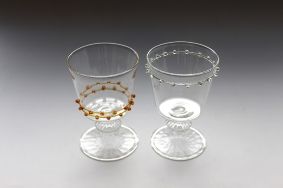手作りガラスのワイングラス 2 4枚目の画像