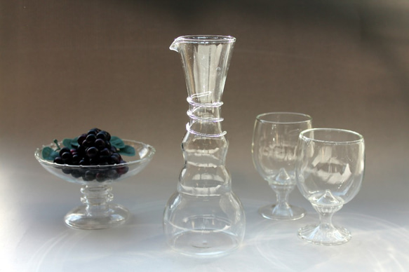 手作りガラスのワイングラス 5 5枚目の画像