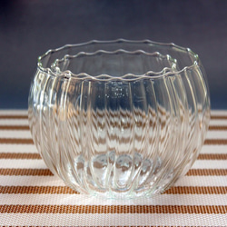 手作りガラスのフリーカップ 4（ボウル2点セット） 3枚目の画像