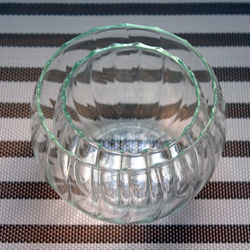 手作りガラスのフリーカップ 4（ボウル2点セット） 4枚目の画像
