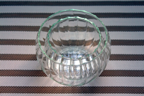 手作りガラスのフリーカップ 4（ボウル2点セット） 4枚目の画像