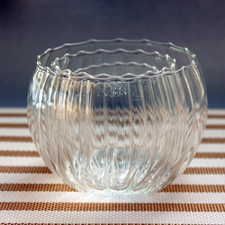 手作りガラスのフリーカップ 5（ボウル3点セット） 3枚目の画像