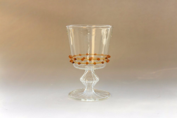 手作りガラスのワイングラス 1（2点セット） 6枚目の画像