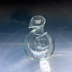耐熱ガラスの酒器セット 6 （ポケットカラフェ・お猪口2点） 3枚目の画像
