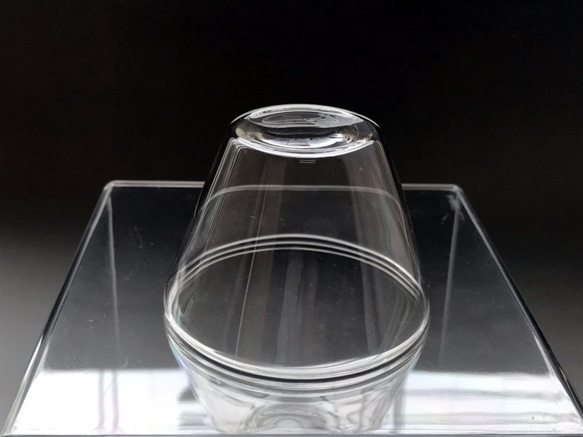 耐熱ガラスの酒器セット 6 （ポケットカラフェ・お猪口2点） 6枚目の画像