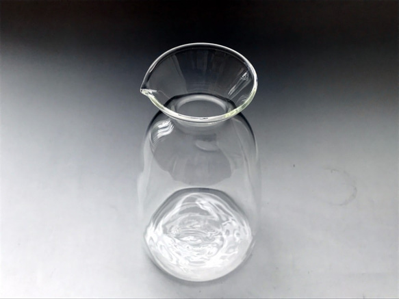 耐熱ガラスの酒器セット 11 （徳利・お猪口2点） 3枚目の画像