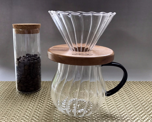 耐熱ガラスのコーヒーサーバー 5（サーバー&ドリッパーセット