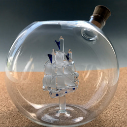 耐熱ガラスのボトルシップ 1 8枚目の画像