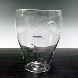 耐熱ガラスの焼酎グラス 1 2枚目の画像