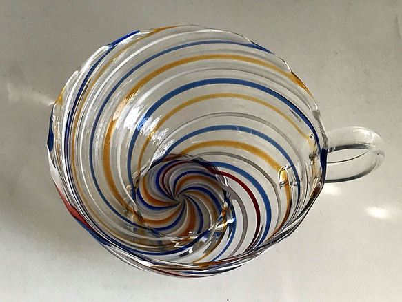 耐熱ガラスのカップ＆ソーサー カラースパイラルシリーズ 1 5枚目の画像