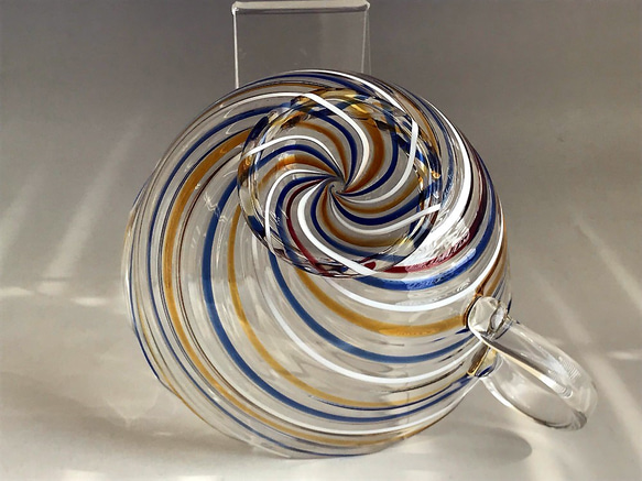 耐熱ガラスのカップ＆ソーサー カラースパイラルシリーズ 1 6枚目の画像