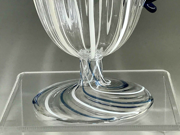 耐熱ガラスの高台マグカップ カラースパイラルシリーズ 13 4枚目の画像