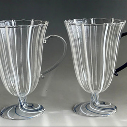 耐熱ガラスの高台マグカップ カラースパイラルシリーズ 14 5枚目の画像