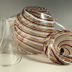 耐熱ガラスのティーポット(650ml) カラースパイラルシリーズ 8 5枚目の画像