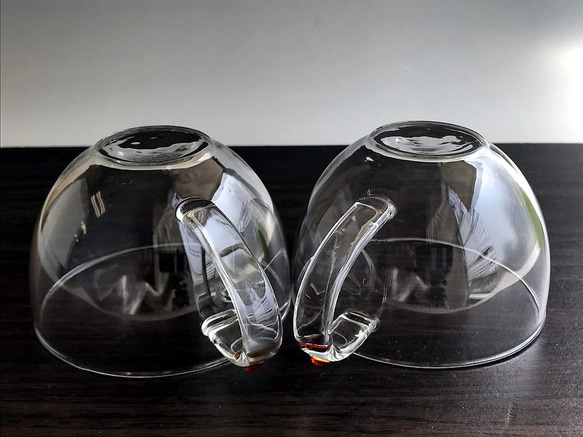 耐熱ガラスのティーカップ 12（ペアセット） 2枚目の画像