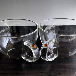 耐熱ガラスのティーカップ 12（ペアセット） 3枚目の画像