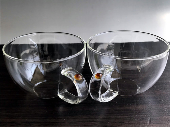 耐熱ガラスのティーカップ 12（ペアセット） 3枚目の画像