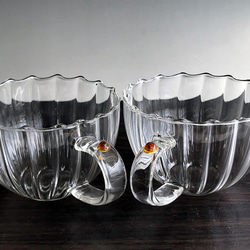 耐熱ガラスのティーカップ 14（ペアセット） 3枚目の画像