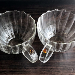 耐熱ガラスのティーカップ 14（ペアセット） 4枚目の画像