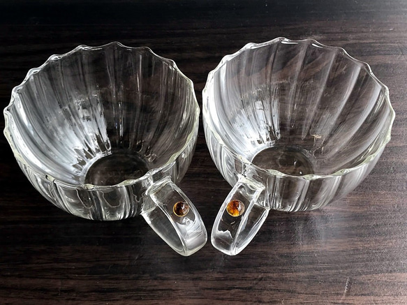 耐熱ガラスのティーカップ 14（ペアセット） 4枚目の画像