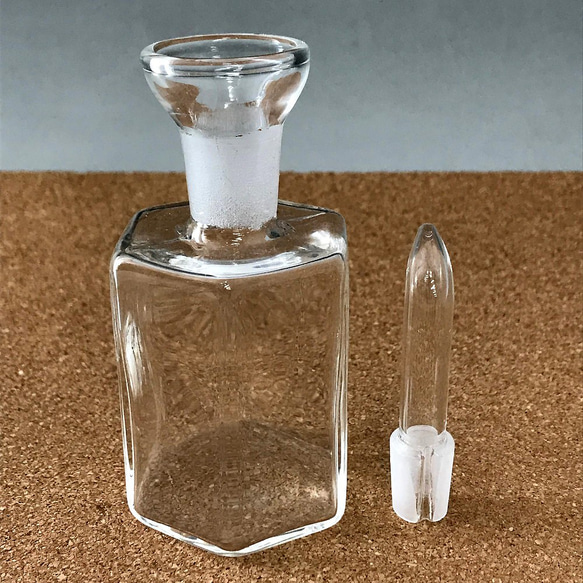 耐熱ガラスのオイル&ビネガーボトル S2 六角柱タイプ 2枚目の画像