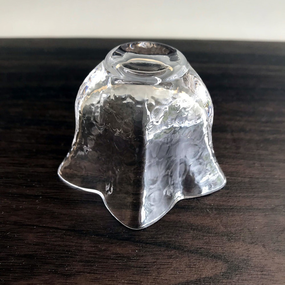 クリスタルガラスの５角星形カップ（5点セット） 3枚目の画像