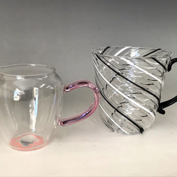 【秋の福袋】耐熱ガラスのマグカップ&ミルクピッチャー 2点セット 1枚目の画像