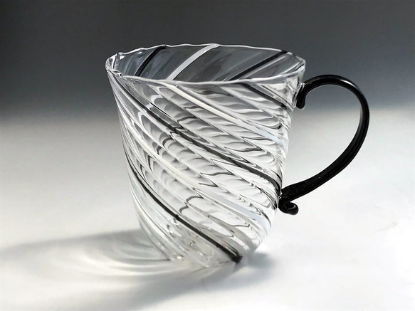 【秋の福袋】耐熱ガラスのマグカップ&ミルクピッチャー 2点セット 2枚目の画像