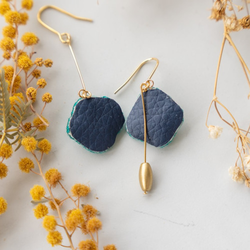 【まを。】クラゲピアス 新品 ガーグル gargle ミニ オーロラ クラゲ ピアス パープル