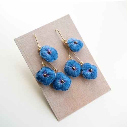 一点もの✺刺繍耳飾り✺ 