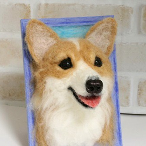 羊毛フェルト　コーギー 羊毛フェルト 犬 コーギー ウェルシュ・コーギー 犬フィギュア