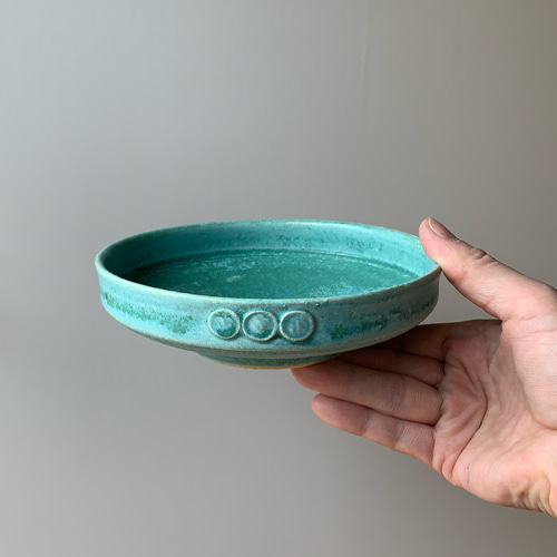 送料無料 》ペア セット青銅釉 ボタン付き小鉢 小皿 shop.sakuragi