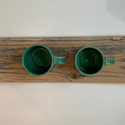 《送料無料 》青銅釉 ペアマグカップ（２個セット） 5枚目の画像