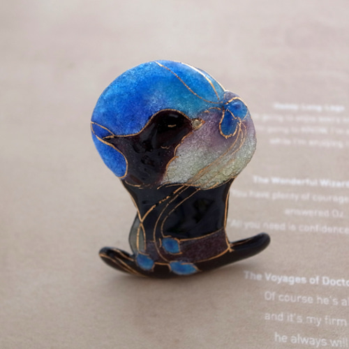 極美品  小鳥 麦 ブローチ #250 925 付属品完備 白水牛 小鳥 ブローチ（のし等ギフト対応無料 ）縦66×横85ミリ 大ぶり