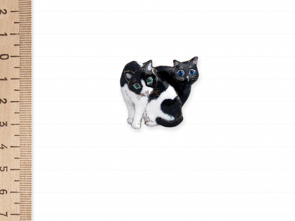 フジョーヌの黒猫ブローチ 324 3枚目の画像