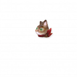 リボン猫のピンブローチ 350 3枚目の画像