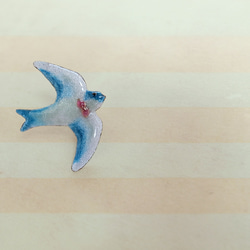 リボンツバメのピンブローチ 378 1枚目の画像