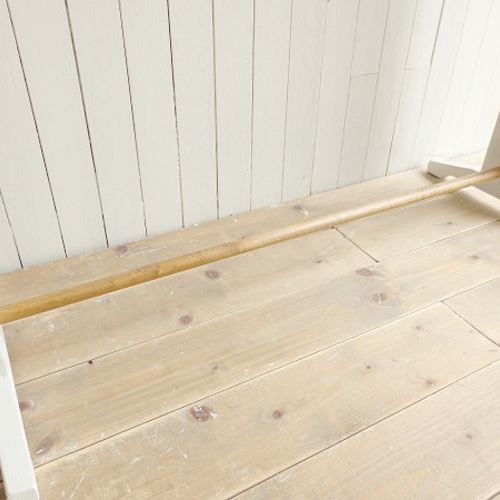 サイズオーダー可！お子様用ハンガーラック●シャビーホワイト無垢材●受注製作 サイズオーダー可！お子様用ハンガーラック○シャビーホワイト無垢材