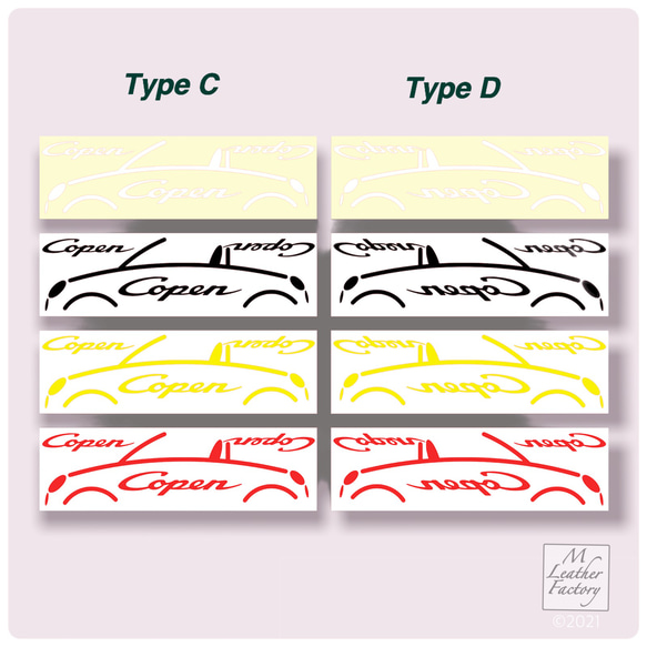 COPEN切り文字ステッカー（TypeC+Dセット） 2枚目の画像