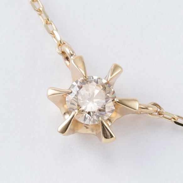 Simple Diamond Necklace (BR) 1枚目の画像