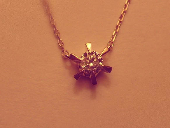 Simple Diamond Necklace (BR) 5枚目の画像