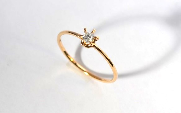 Simple　Diamond ring (CL) 1枚目の画像