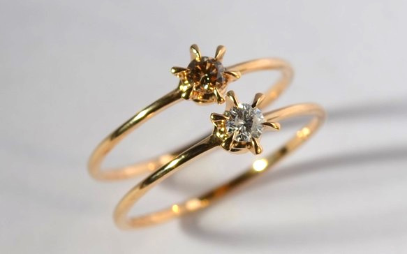 Simple　Diamond ring (CL) 2枚目の画像