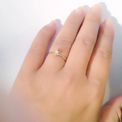 Simple　Diamond ring (CL) 5枚目の画像