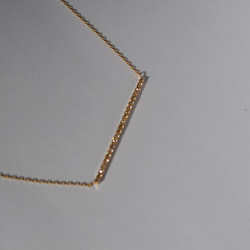 Sparkling 　Diamond　bar Necklace (BR) 6枚目の画像