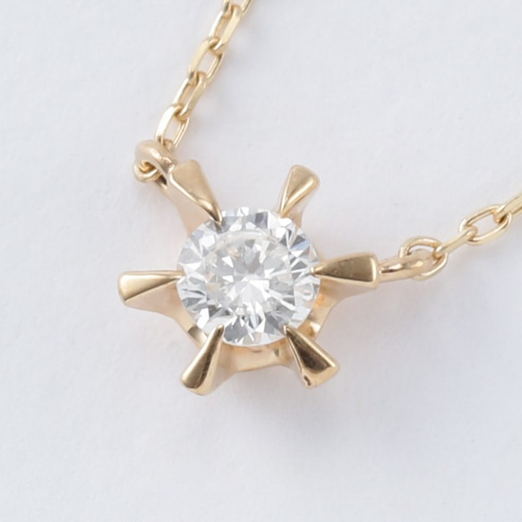 Simple Diamond Necklace (CL) 2枚目の画像