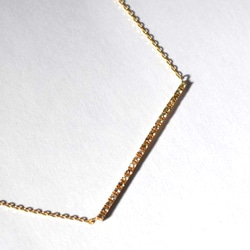 Sparkling 　Diamond　bar Necklace (CL) 3枚目の画像