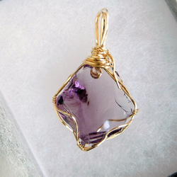 SOLD アンダラクリスタルペンダント　「魂の記憶」Sovereign Amethyst 　 4枚目の画像