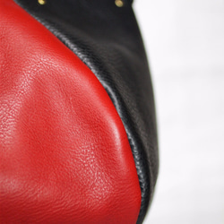 【新作】総手縫い イタリア製ヌメ革 半球形バッグ(S)  (C-170141) 7枚目の画像
